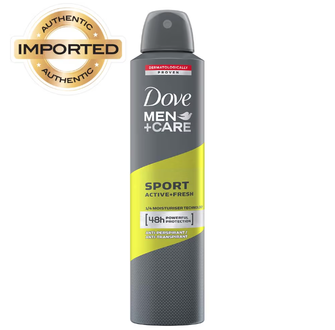 Doove Men + Care Sport Active + Fresh Dry Spray Antiperspirant Deodorant